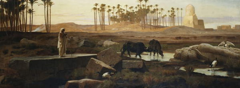 Detail of Memphis, by the Nile, 1882 by Frederick Goodall