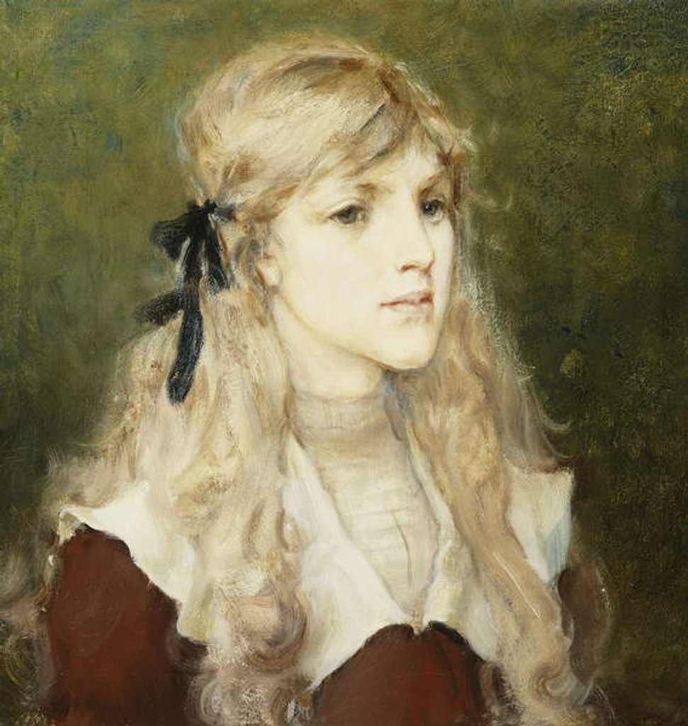 Detail of Portrait of Esme Robb, c.1890 by George Henry Boughton