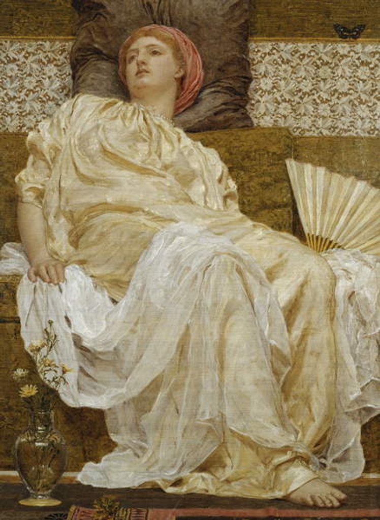 Detail of Yellow Marguerites, 1881 by Albert Joseph Moore