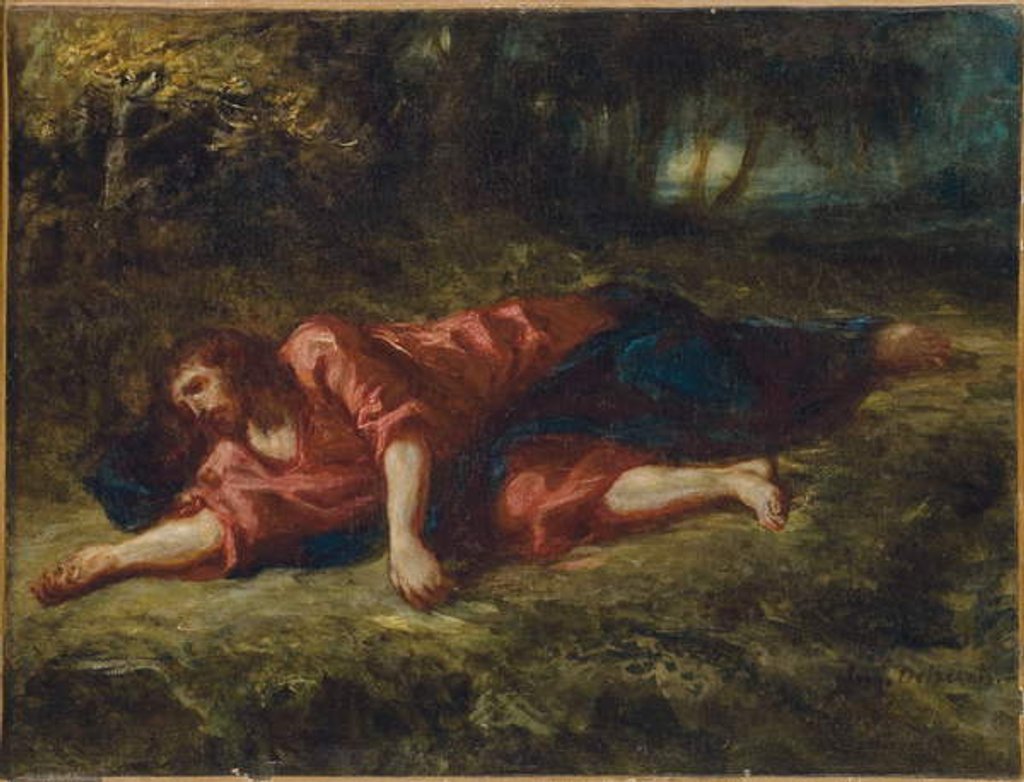 Detail of The Agony in the Garden, c.1849 by Ferdinand Victor Eugene Delacroix