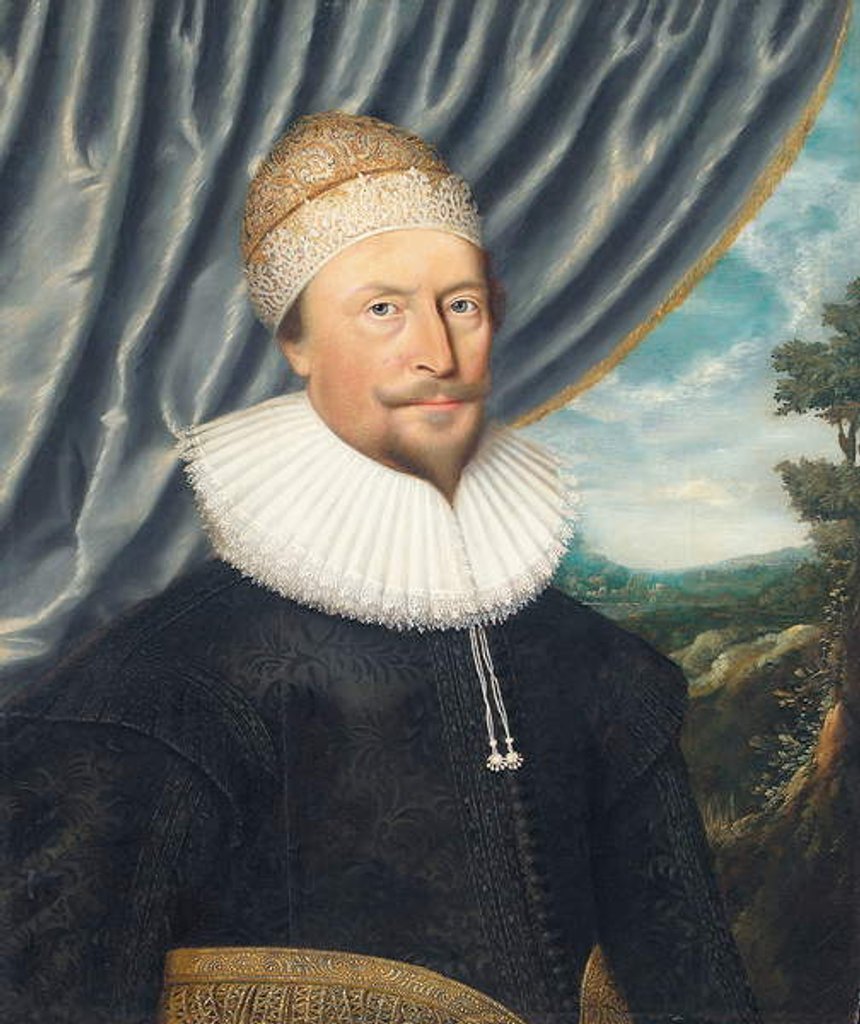 Detail of Portrait of Sir Giles Allington, c.1620 by Flemish School