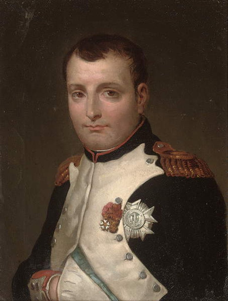 Detail of Detail of Napoleon in his study in the Tuileries Palace by Jacques Louis (after) David