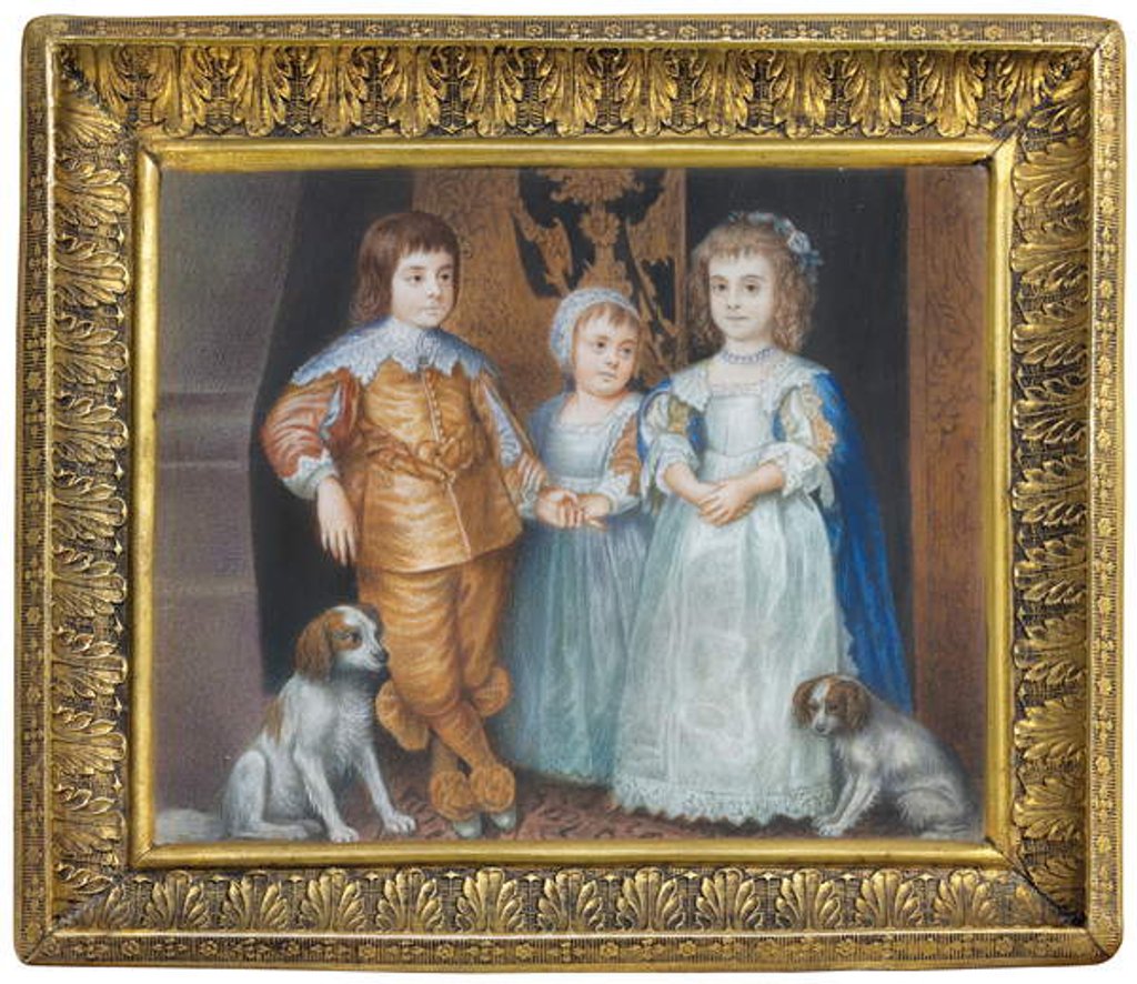 Detail of The Three Eldest Children of King Charles I by Anthony van (after) Dyck