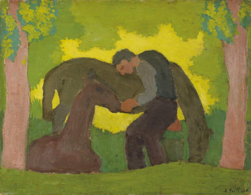 Detail of Man with Two Horses, 1890 by Edouard Vuillard