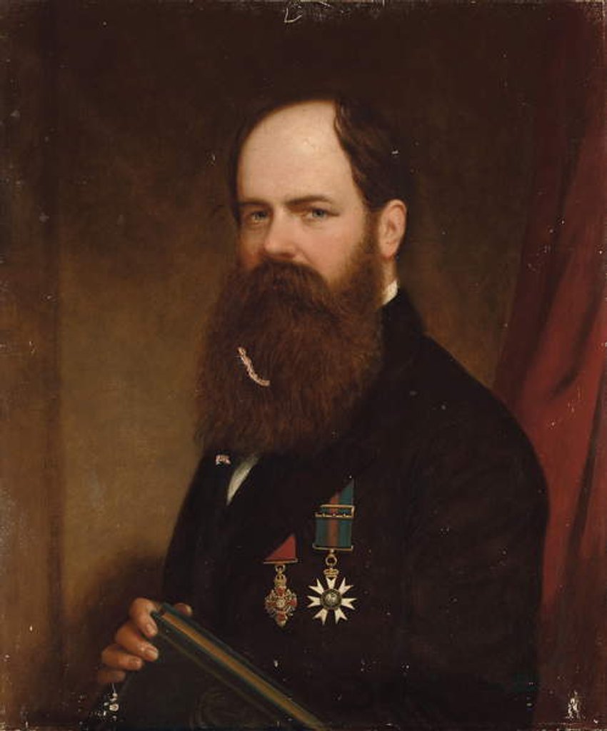 Detail of Portrait of Sir Walter Lawry Buller, N.Z.C., K.C.M.G., F.R.S. by English School
