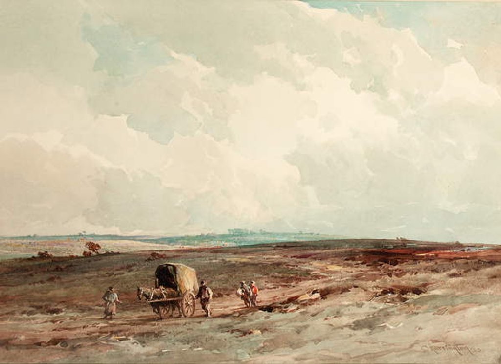 Detail of On Ashdown Forest Reserve, 1925 by Charles Harrington