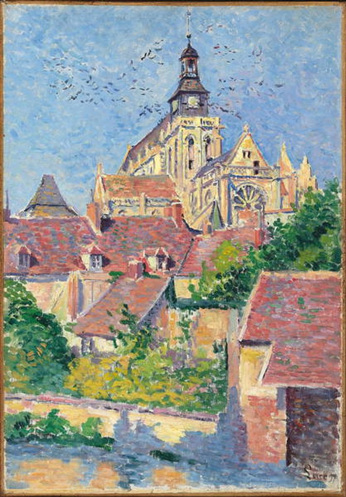 Detail of Gisors Cathedral, view from Fosse aux Tanneurs, 1897 by Maximilien Luce