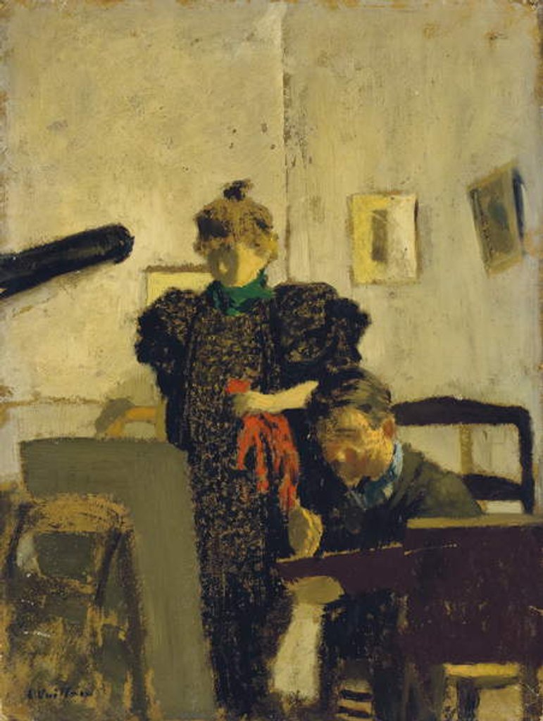 Detail of Vallotton at the Natansons', 1897 by Edouard Vuillard