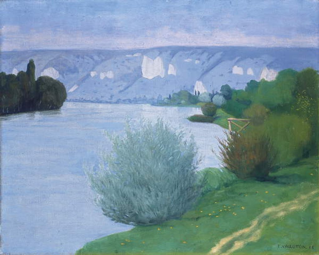 Detail of The Seine near Les Andelys, 1916 by Felix Edouard Vallotton