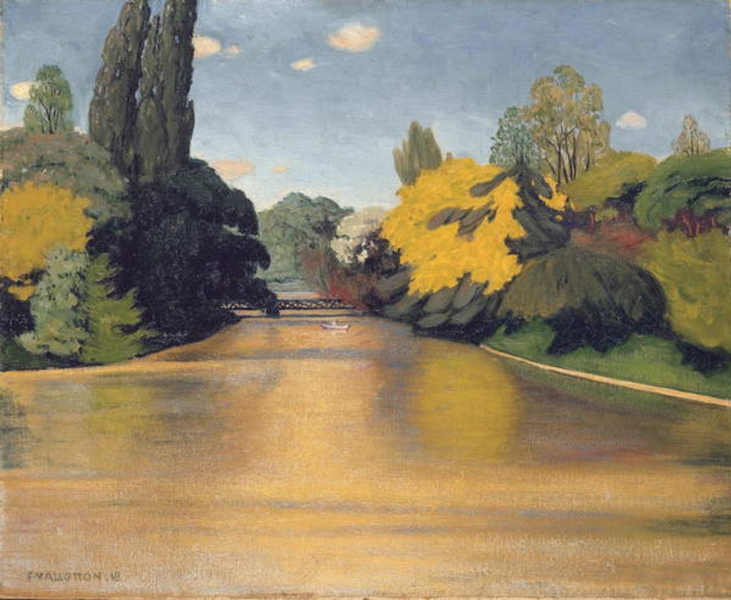 Detail of Bois de Boulogne, Las St. James, 1918 by Felix Edouard Vallotton