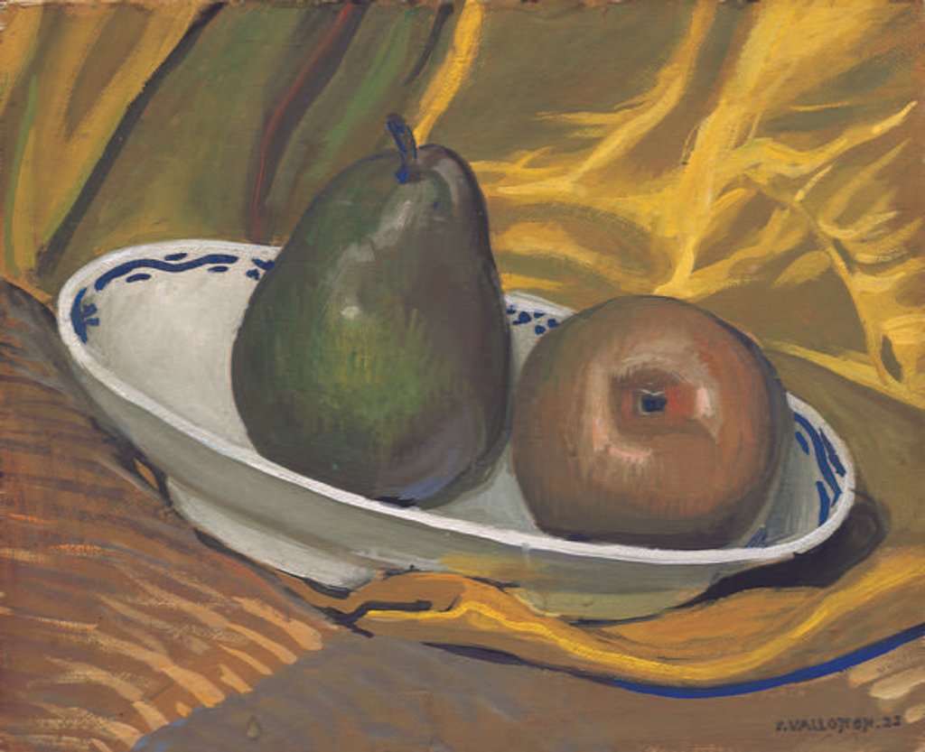 Detail of Still life with pears, 1921 by Felix Edouard Vallotton