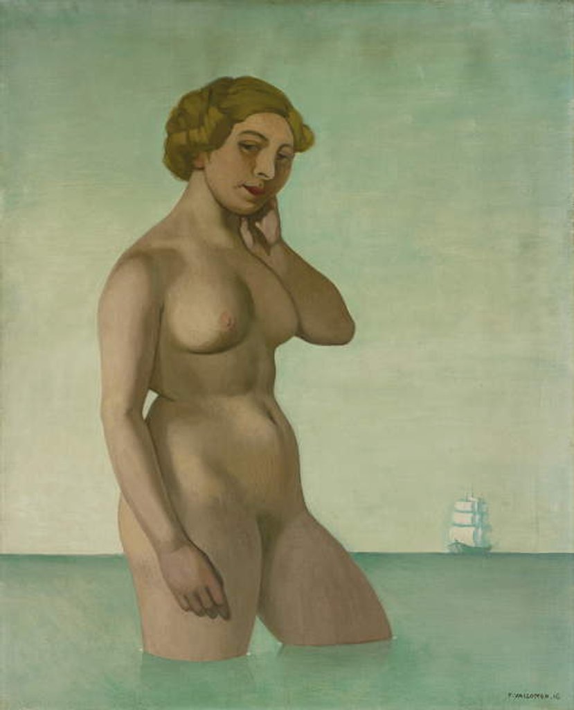 Detail of Nude with a Frigate, 1916 by Felix Edouard Vallotton