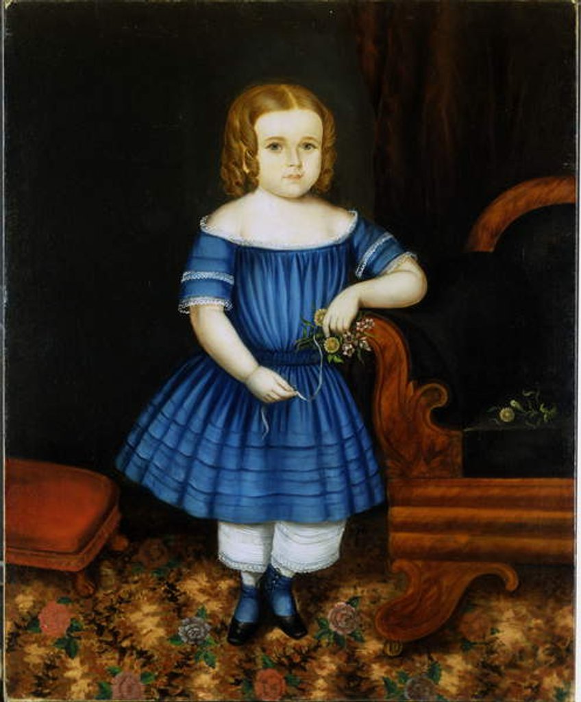 Detail of Portrait of Nancy Riley by Joseph Whiting Stock