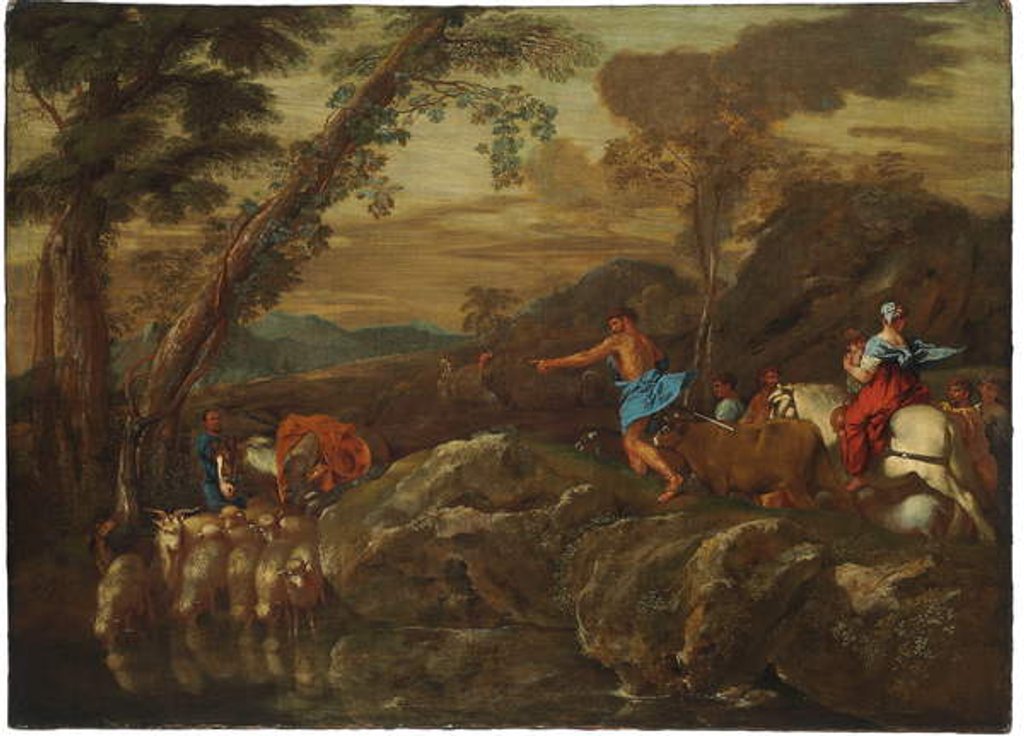 Detail of Jacob's Journey, 1633 by Giovanni Benedetto Castiglione