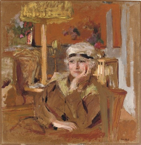 Detail of Lucy Hessel in a Black Velvet Ribbon, c.1921-25 by Edouard Vuillard