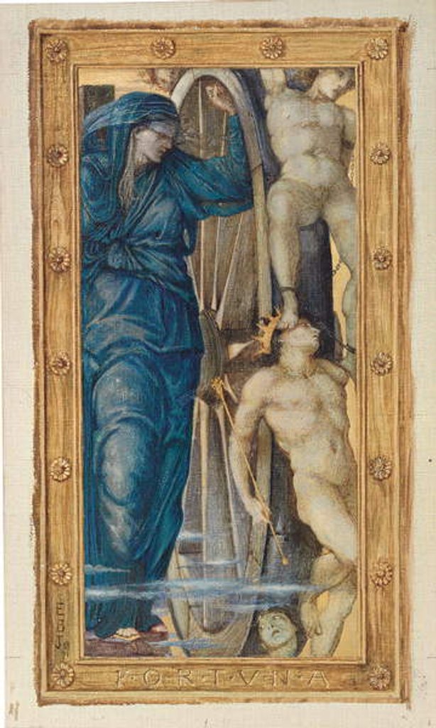 Detail of Fortune, 1871 by Edward Coley Burne-Jones