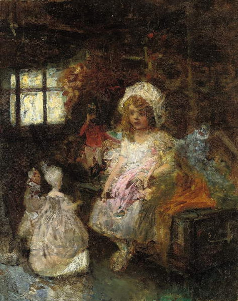 Detail of Playtime Friends by Edouard Veith