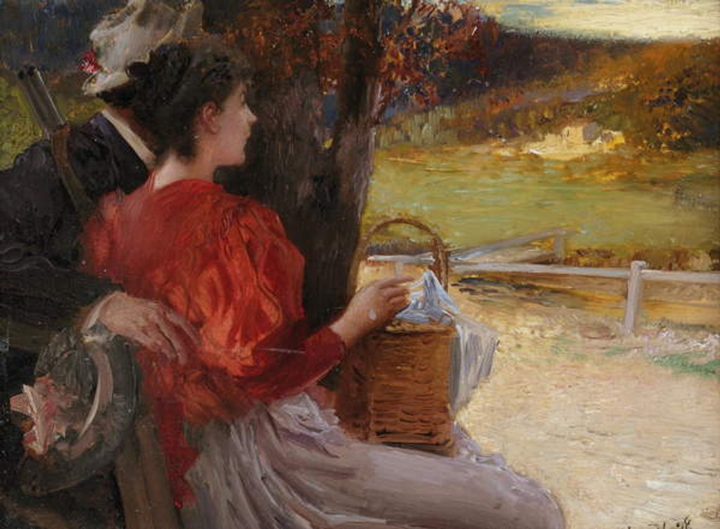 Detail of The Hunter's Favourite by Edouard Veith