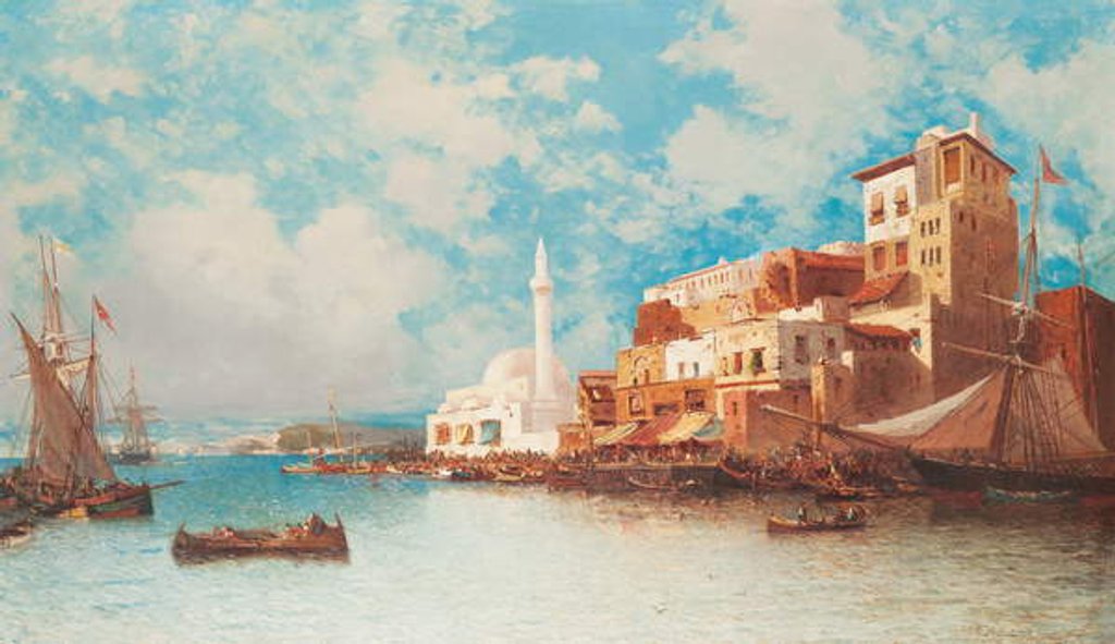 Detail of Eastern Harbour, 1871 by Jean Baptiste Henri Durand-Brager