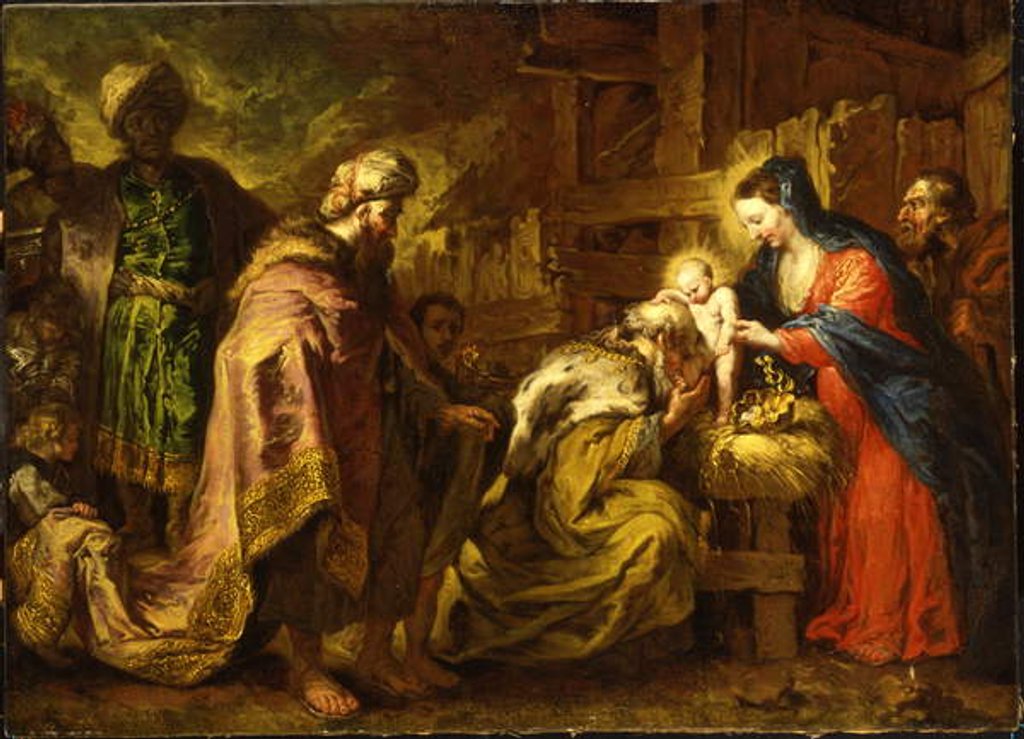 Detail of The Adoration of the Magi by Orazio de' Ferrari