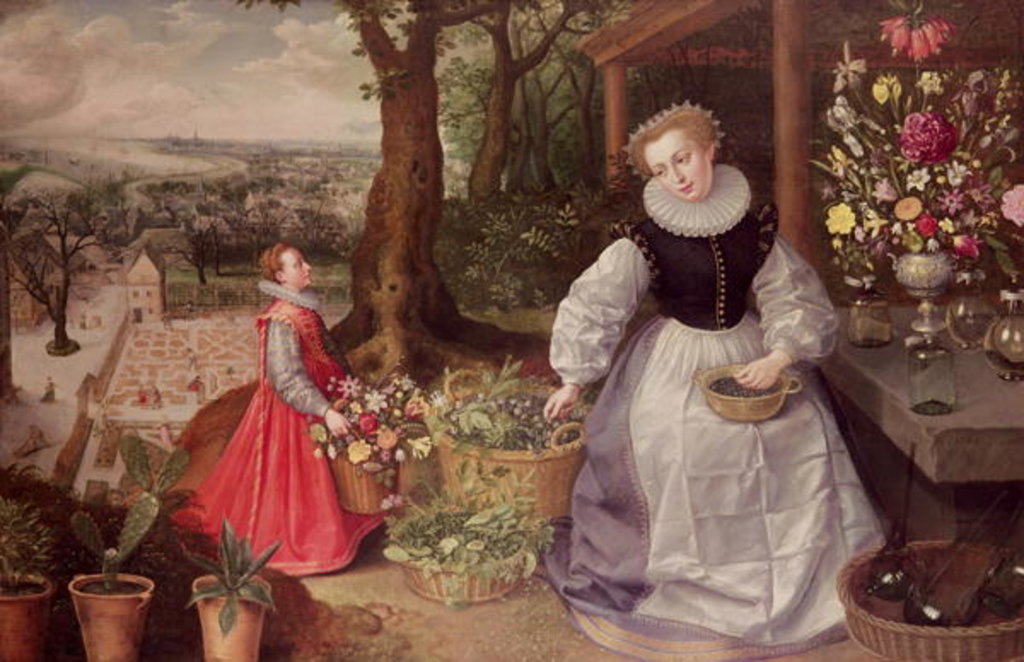 Detail of Spring, 1595 by Lucas van Valckenborch