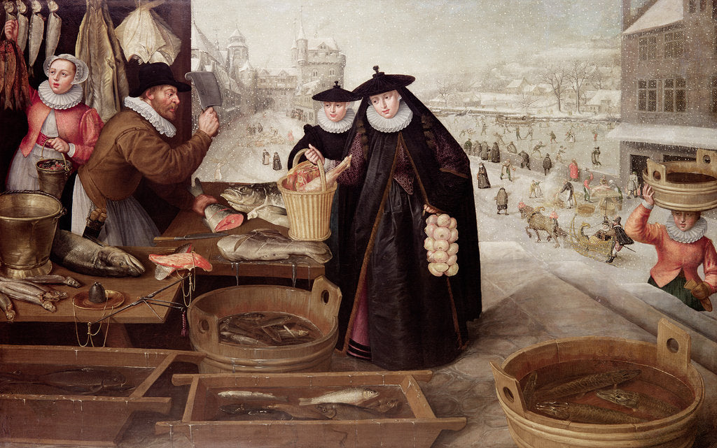 Detail of Winter, 1595 by Lucas van Valckenborch
