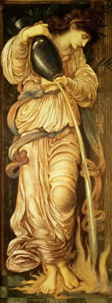 Detail of Temperantia, 1872 by Edward Coley Burne-Jones