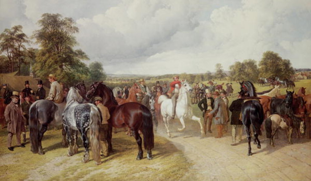 Detail of English Horse Fair on Southborough Common by John Frederick Herring Snr