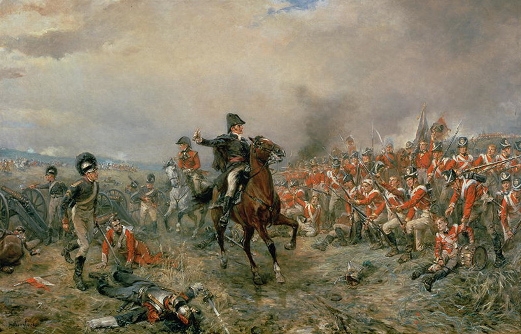Detail of The Duke of Wellington at Waterloo by Robert Alexander Hillingford