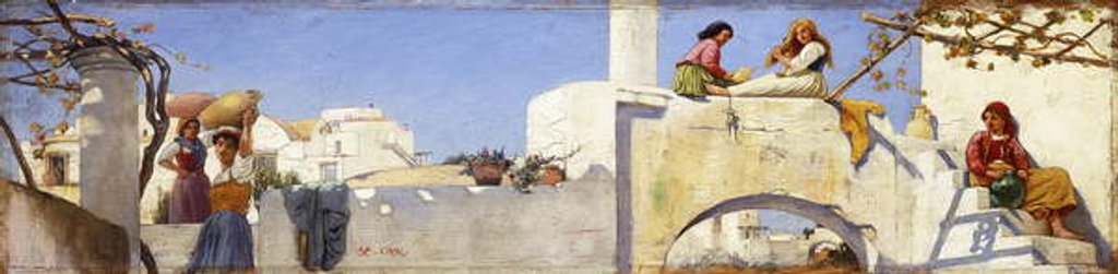 Detail of A Scene in Capri by Charles Caryl Coleman