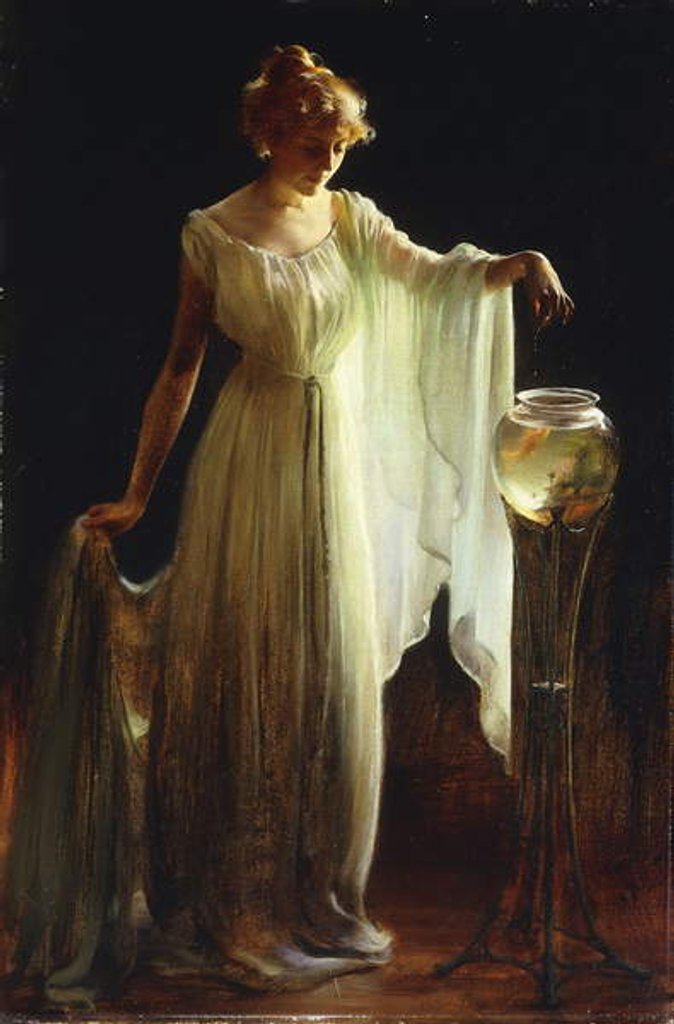 Detail of The Goldfish, 1911 by Charles Courtney Curran