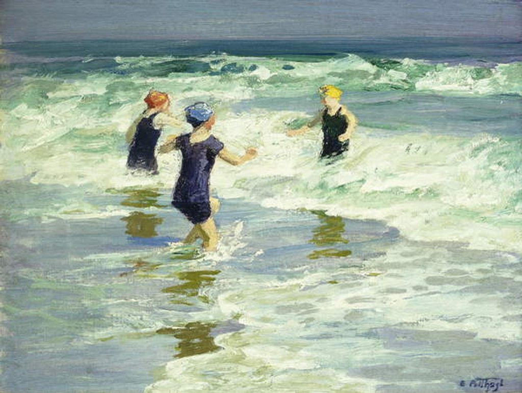 Detail of Three of a Kind by Edward Henry Potthast
