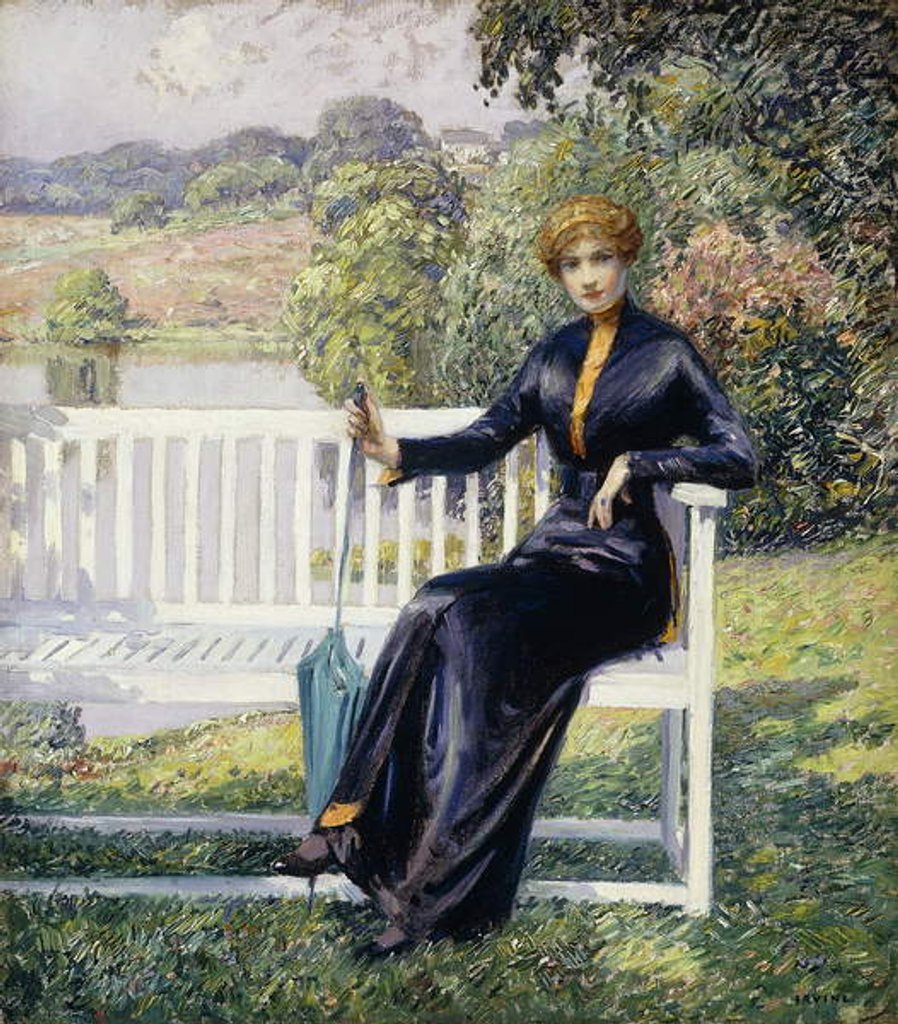 Detail of Lois in the Garden by Wilson Henry Irvine