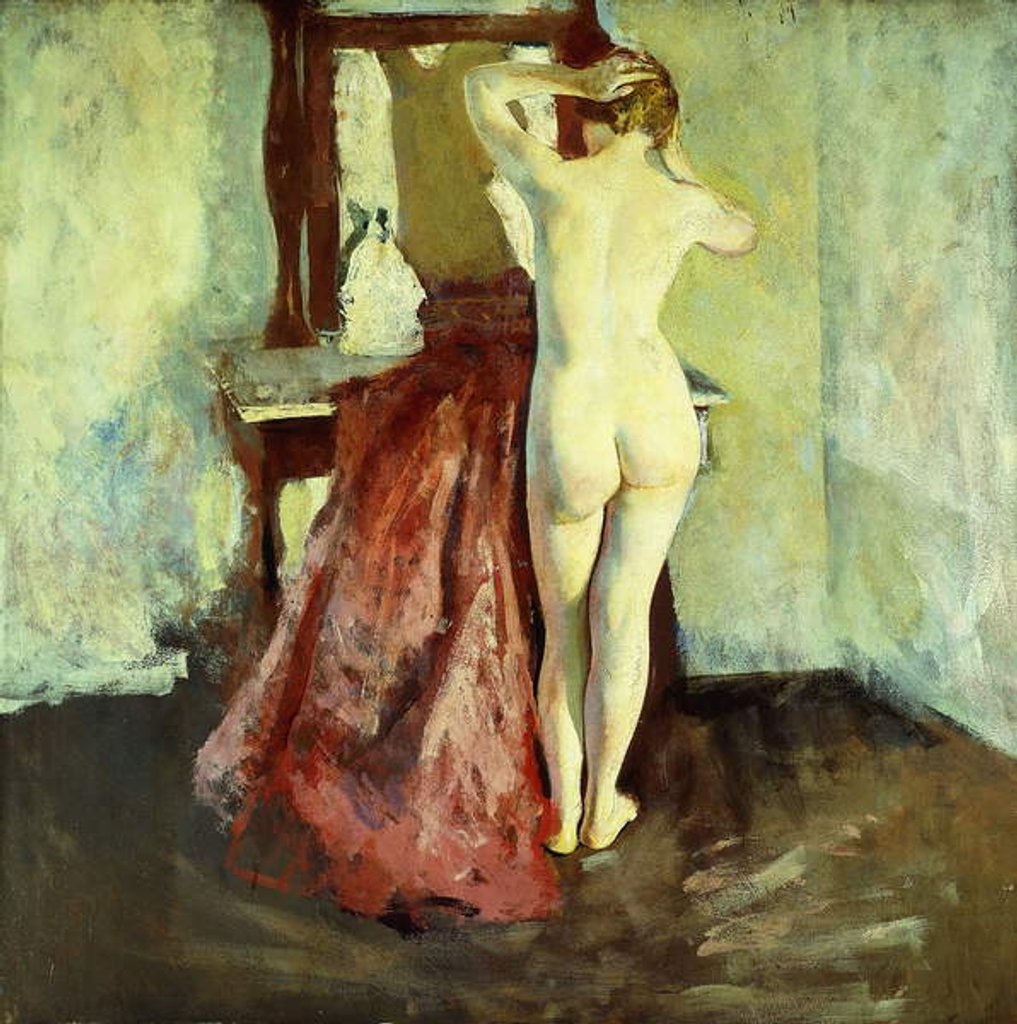 Detail of Nude Before Mirror by Charles Webster Hawthorne