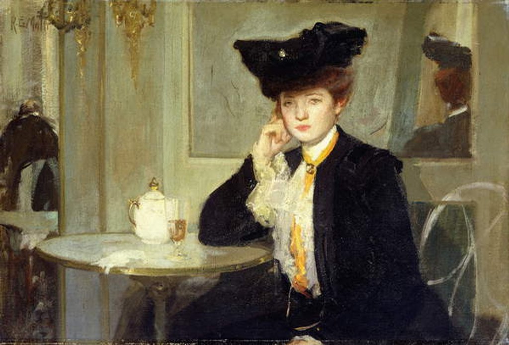 Detail of Cafe Society by Richard Emil Miller