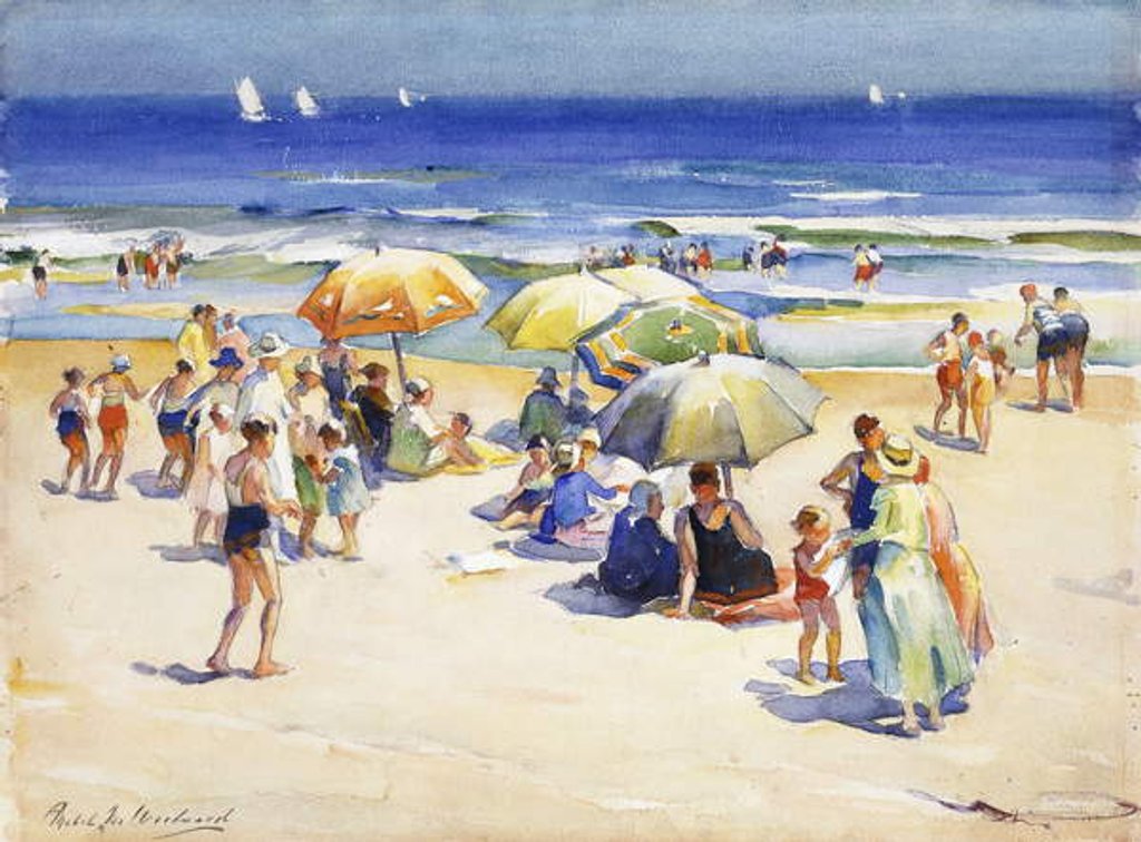 Detail of An Afternoon at the Beach by Mabel Woodward