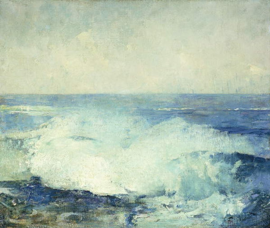 Detail of Crashing Waves, by Emil Carlsen