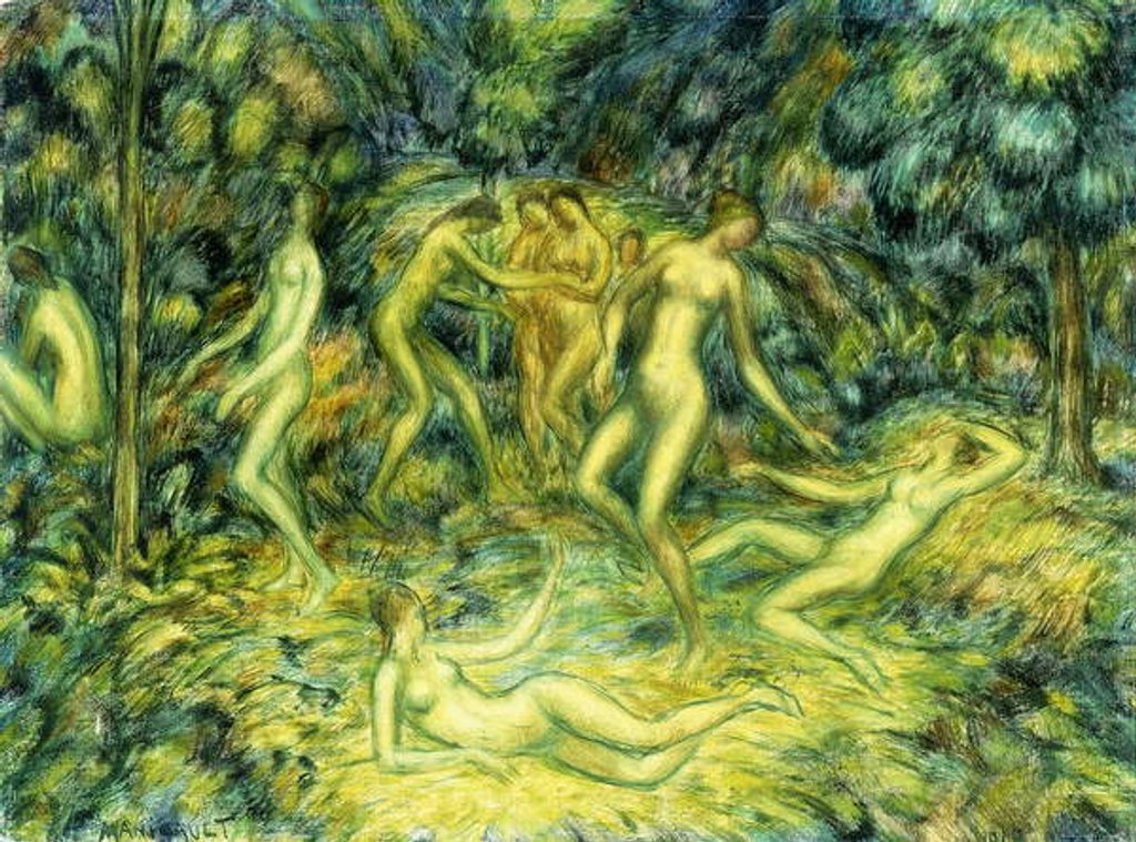Detail of Nymphs Dancing, 1918 by Edward Middleton Manigault