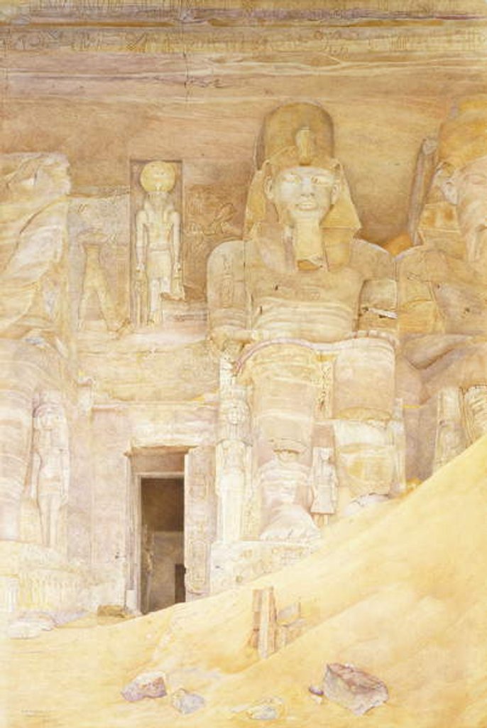 Detail of Abu Simbel, 1900 by Henry Roderick Newman
