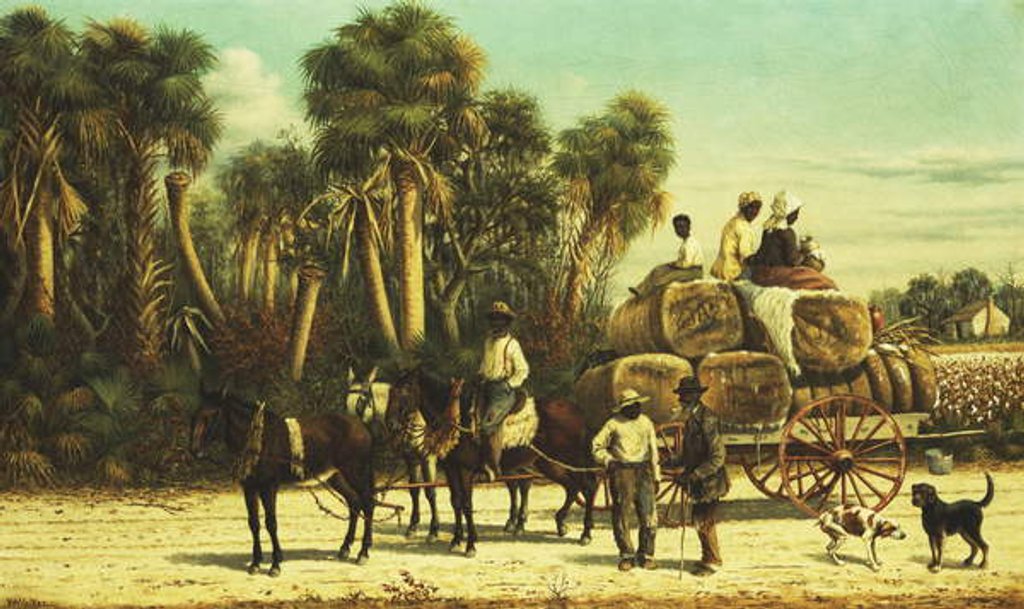 Detail of The Cotton Wagon by William Aiken Walker