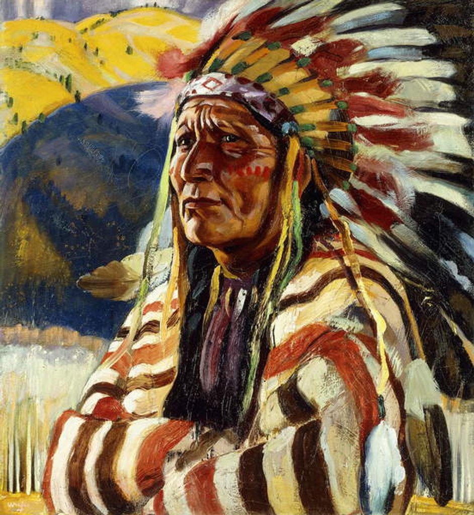 Detail of Chief Thundercloud by Walter Ufer