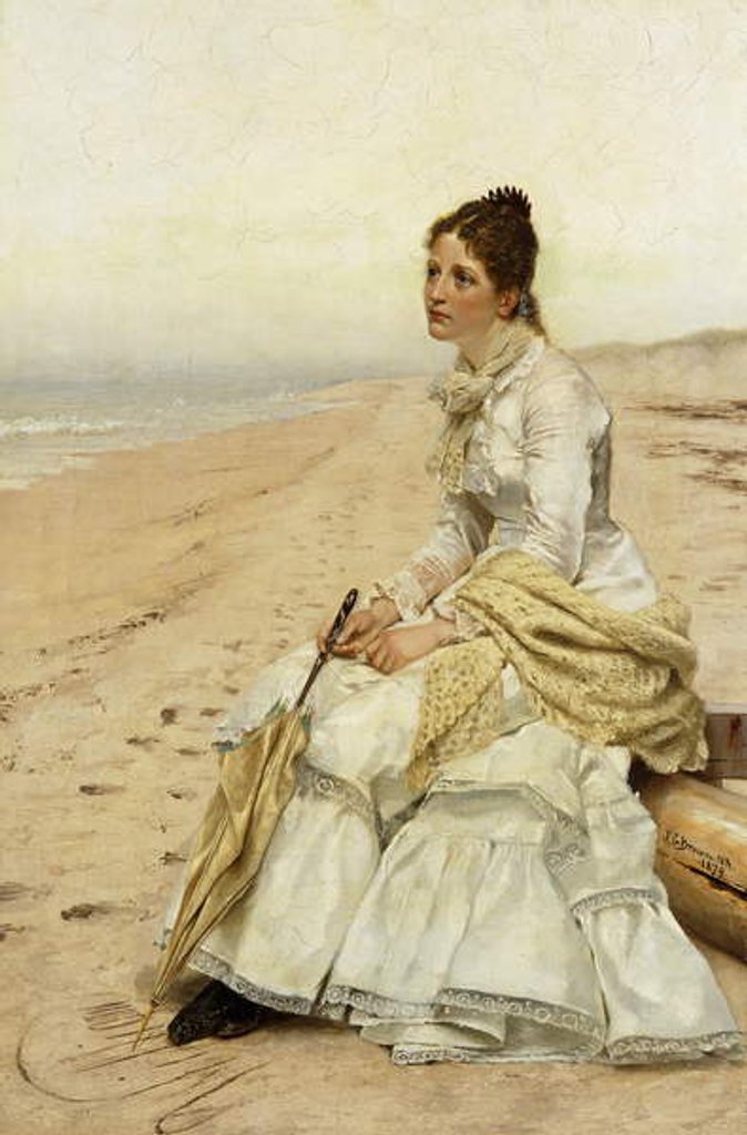 Detail of Longing for William, 1879 by John George Brown