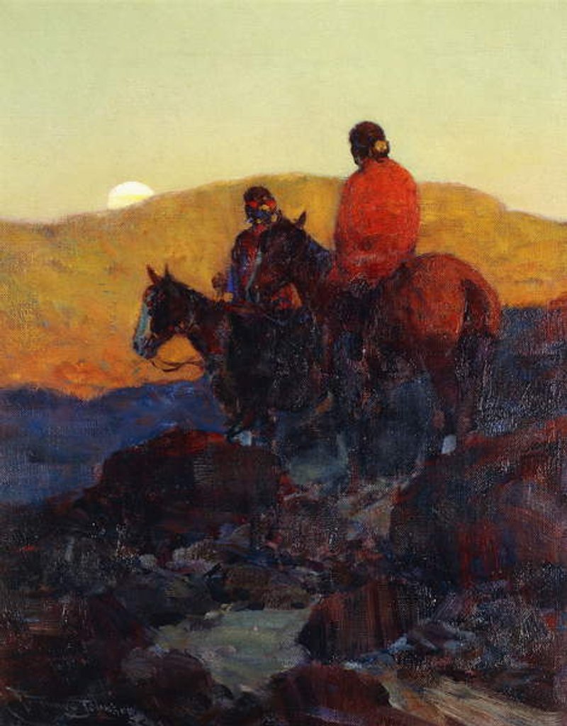 Detail of Sunset Glow by Frank Tenney Johnson