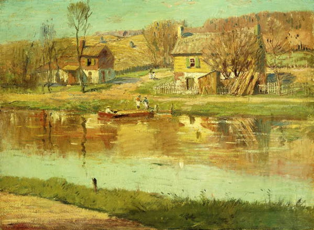 Detail of Reflections in the Water, c.1895-1919 by Willard Leroy Metcalf