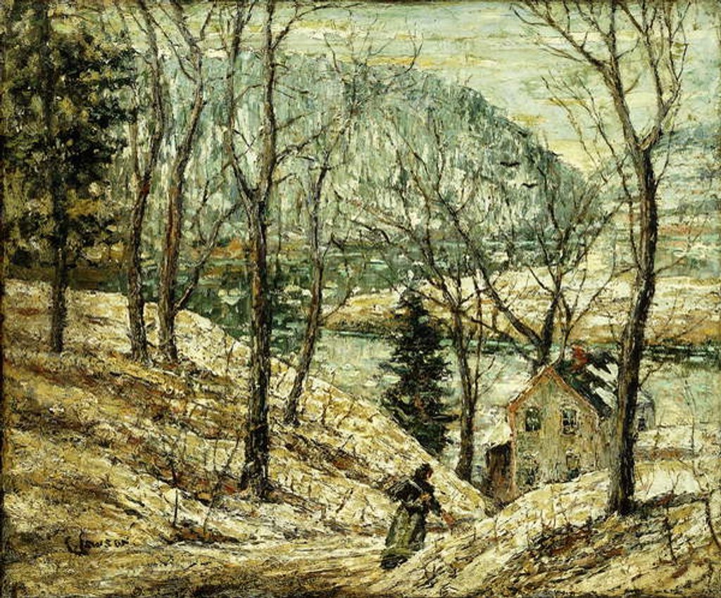 Detail of Country Road by Ernest Lawson