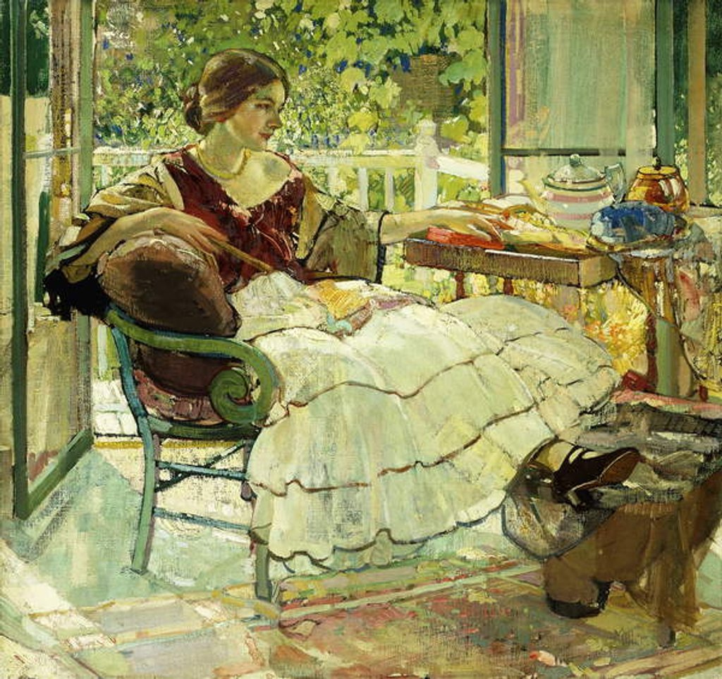 Detail of Afternoon Tea by Richard Emil Miller