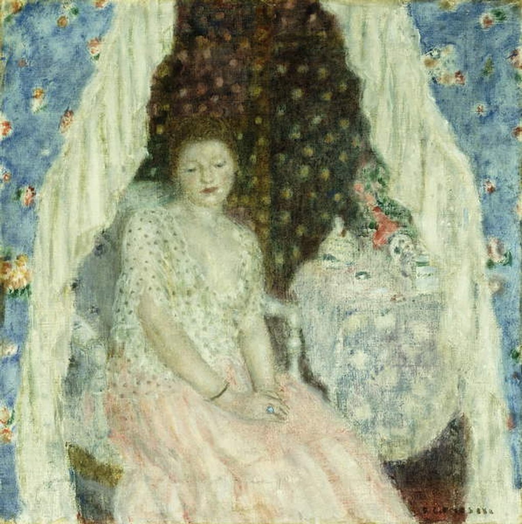 Detail of Study for 'Blue Curtains', c.1924 by Frederick Carl Frieseke