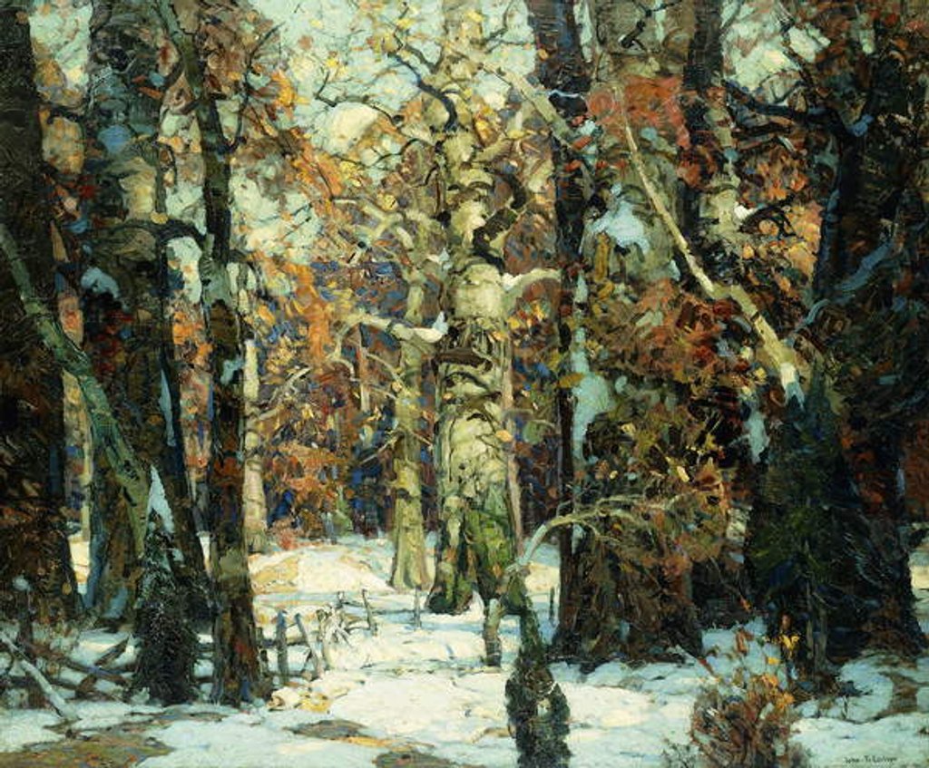 Detail of Aisles of the Forest, Berkshires by John Fabian Carlson