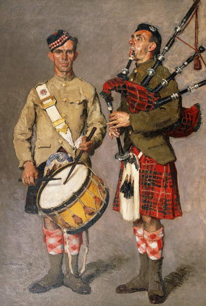 Detail of MacPherson and MacDonald, 1918 by Julius Gari Melchers