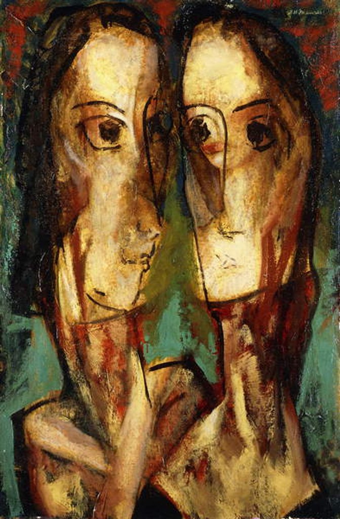 Detail of Two Heads, c.1928 by Alfred Henry Maurer